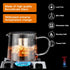 Glass Teapot 34oz/1000ml with Removable Stainless Steel Infuser Tea pot, Heatproof Borosilicate Glass Tea Make, Stovetop Safe Glass Tea Kettle for...