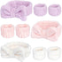 Spa Headband and Wristband Set, 3Pcs Microfiber Face Headband, and 6Pcs Wrist Spa Wash Band Absorbent Wrist bands, for Washing Face Wash Headband ...