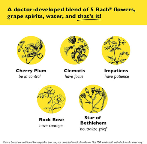 Bach RESCUE REMEDY KIDS Dropper 10mL, Natural Stress Relief, Homeopathic Flower Essence, Vegan, Gluten & Sugar-Free, Kid-friendly, Non-alcohol For...