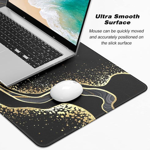 Extended Gaming Mouse Pad, XXL Large Desk Pad 30 x 14 Inch, Big Computer Keyboard Mousepad, Waterproof Mouse Mat with Stitched Edges and Non-Slip ...