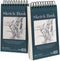 5.5" x 8.5" Sketchbook Set, Top Spiral Bound Sketch Pad, 2 Packs 100-Sheets Each (68lb/100gsm), Acid Free Art Sketch Book Artistic Drawing Paintin...