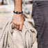 COOLSTEELANDBEYOND Men Women Steel Screw Anchor Shackle Nautical Sailor Rope Wristband Wrap Bracelet...
