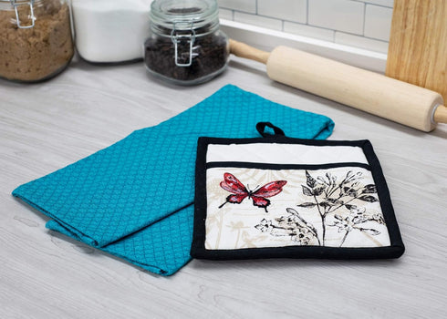 Botanical Potholder Gift Set...