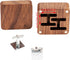 Small Vintage Black Walnut Wooden Cufflinks Gifts Box for Men Wedding Bussiness Anniversary Birthday Valentine's Day...