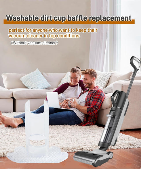 Wet Dry Vacuum Cleaner Accessories,Dirty Water Tank Filter Baffle Compatible with Tineco Floor ONE S5 Combo Handheld Vacuum Cleaner,Washable and R...
