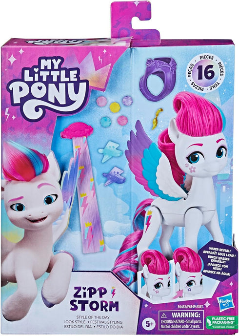 My Little Pony Toys Zipp Storm Style of The Day, 5-Inch Hair Styling Dolls with Fashions, Toys for 5 Year Old Girls and Boys...