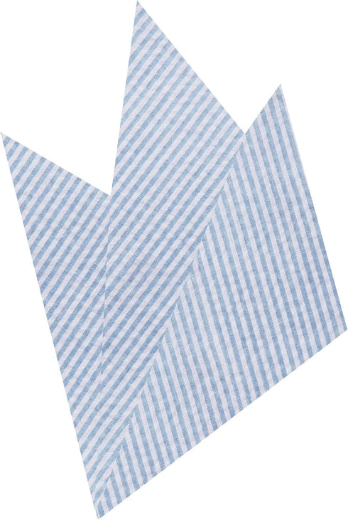 Jacob Alexander Seersucker Striped Pattern Pocket Square Handkerchief...