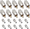 10 Pack UHF PL259 Solder Connector Plug with Reducer for RG8x, RG8, RG59, LMR-400, RG-213 Coaxial Coax Cable?Teflon Material 50ohm Low Loss RFAdap...