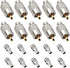 10 Pack UHF PL259 Solder Connector Plug with Reducer for RG8x, RG8, RG59, LMR-400, RG-213 Coaxial Coax Cable?Teflon Material 50ohm Low Loss RFAdap...