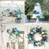 N&T NIETING Blue Roses Artificial Flowers, 25pcs Fake Flowers Rose Perfect for DIY Wedding Bridesmaid Bridal Bouquets Centerpieces Home Flower Arr...