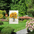 ChloropLastid Hello Sunshine Garden Flag Mason Jar Sunflowers Double Sided for Outside Small Garden Flag 12x18 Inch Welcome Burlap Seasonal Yard O...