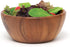 Lipper International Acacia Round Flair Serving Bowl for Fruits or Salads, Small, 6" Diameter x 2.5" Height, Single Bowl...