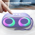 Portable Bluetooth Speakers with Lights,Teenager Gifts Speaker with Bass, 15W, IPX7 Waterproof, Bluetooth 5.3, 24H Playtime, Built-in MIC, TWS Por...