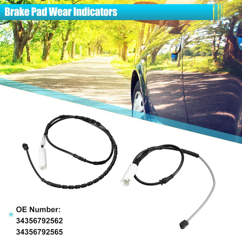 X AUTOHAUX 2pcs 34356792562 34356792565 Front Rear Car Brake Pad Electronic Wear Sensor for BMW X1 2013 2014 2015...