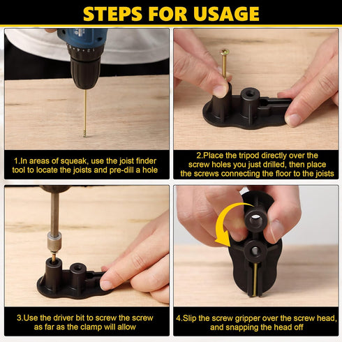 Dreyoo Squeaky Floor Repair Kit, Eliminates Floor Squeak Fit Most Carpet Hardwood Floors, 3233 Woodworking Project Kits Use for Fix Floors, Contai...