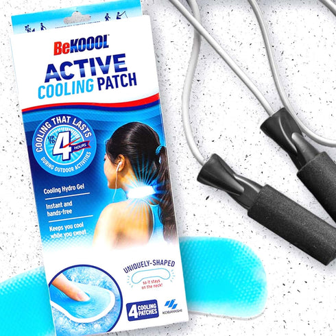 BeKoool Active Cooling Patch 4 Count for Cooling Relief During mild to moderately strenuous Activities...