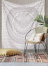 Popular Handicrafts Tapestry Wall Hanging Ombre Hippie Mandala Bohemian Hippy Intricate Indian Tapestries Bedspread 54 x 60 Inches (140cm x 152cm)...