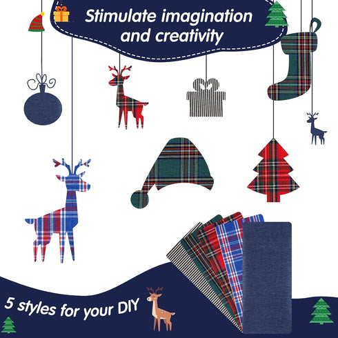 Syhood 15 Sheets Iron-on Patches Mending Fabric 4.92 x 11 Inch Iron on Clothes Patches on Repair Kit for Mending Fix Couch Pants Pockets Holes Kne...