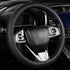 Black Steering Wheel Cover?with Woven Pattern ?Anti-Slip, Safety, Soft, Breathable, Adaptable to 14.5-15 inches Steering Wheel...