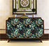 HAOKHOME 93208 Boho Peel and Stick Wallpaper Leaves Branch Removable Black/Green/Matte Gold Vinyl Self Adhesive Mural for Bedroom 17.7in x 6.5ft...