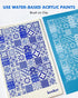 KEOKER Tile Silk Screen Polymer Clay, 3PCS Tile Silk Screen for Polymer Clay, Tile Silk Screen Stencils for Polymer Clay, Tile Pattern Polymer Cla...
