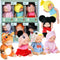 6 Sets 4 Inch Dolls Mini Reborn Baby Dolls with Animal Clothes Realistic Baby Doll Set for Girls Boys Toddlers and Kids 3+ (B)...