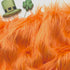Bianna Vivid Orange Faux Fur Fabric, 60 inches Wide Options, American Seller, Luxury Shag Shaggy Material for Crafting, Sewing, Costumes, Fursuits...