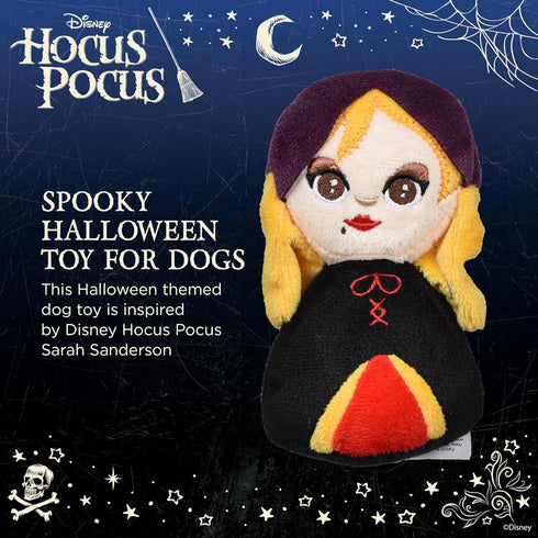 Hocus Pocus Sarah Sanderson Plush Squeaky Toy for Dogs, 6” | Halloween Themed Dog Toys, Plush Squeaker Hocus Pocus Toy | Disney Hocus Pocus Gifts ...