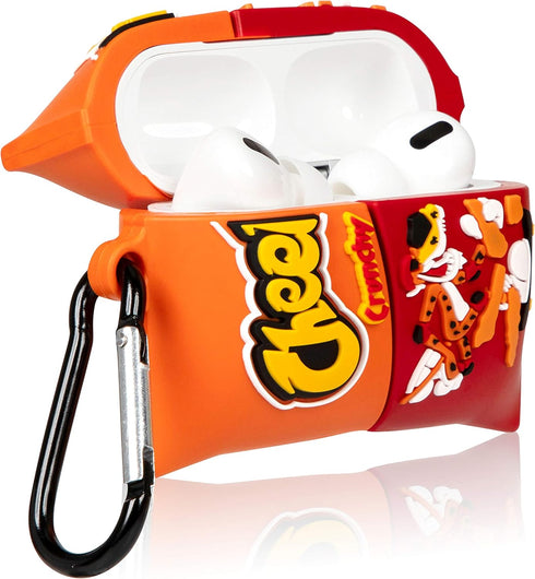 Joyleop Cheet Chips Airpods Pro Case, Cute Cartoon Fun 3D Kids Girls Teen Boys, Kawaii Food Styled Silicone Character, Protective and Stylish...