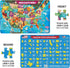 Kids Puzzle Toy Puzzles for Kids Ages 4-8 USA Map Floor Puzzle Raising Children Recognition &Promotes Hand-Eye Coordinatio (46Pcs)...