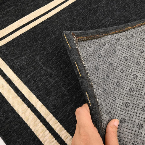 71x39 Inch Non Slip Final Backing Cloth, Vinyl Primary Tufting Cloth Backing Fabric, Non Slip Pad with Plum Blossom Pattern for Carpets Rug Tuftin...