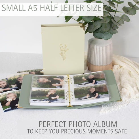 Aesthetic 6 Ring A5 Binder Set of 2 - The Perfect Small 0.75 Inch Planner Binder for Journaling or Collections - Refillable Notebook Binder with P...