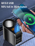 LIHAN Cigarette Lighter Socket Adapter, Car Charger QC3.0, 12V/24V Outlet Plug Splitter with Multi USB Ports, Voltmeter Compatible for iPhone, Gal...