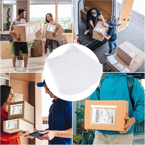 4.5'' X 5.5'' Packing List Envelopes Clear Adhesive Top Loading Mailing Shipping Label Envelopes (100 Packs)...