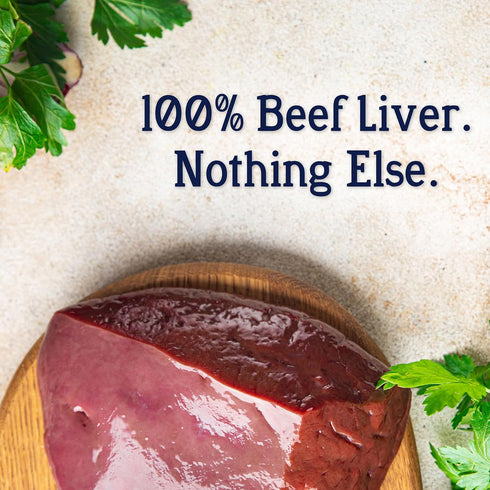 Stewart Freeze Dried Dog Treats, Beef Liver, 2 oz, Grain Free & Gluten Free, Resealable Tub, Single Ingredient, training treat in Beef Liver, Salm...