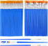 Small Paint Brushes Bulk, Anezus 100 Pcs Paint Brushes for Kids Acrylic Paint Brushes Set with Flat and Round Pointed Paint Brushes Craft Paint Br...