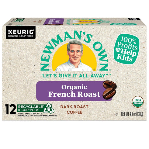 Newman's Own Organics French Roast Coffee K-Cup, 12 ct...