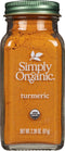 Frontier Organic Ground Turmeric Root, 2.38-Ounce Jar, Distinct Pungent Aroma, Ginger & Pepper-Like Flavor, Kosher, Non-GMO...