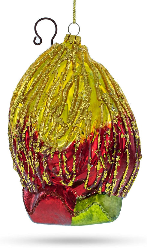 Nativity Scene Blown Glass Christmas Ornament...