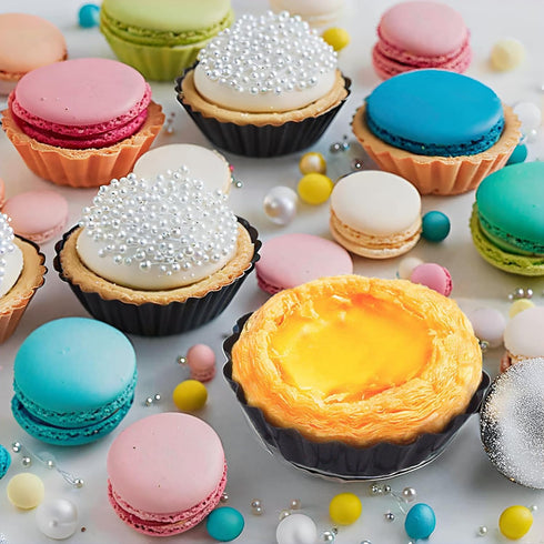 Mini Tart Pans 4 Inch with Removable Bottom, Nonstick Quiche Pan Fluted Edges Thickened Carbon Steel Pie Tart Pans for Baking tartlets, fruit tart...