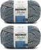 Bernat Blanket Twist High Tide Yarn - 2 Pack of 300g/10.5oz - Polyester - 6 Super Bulky - 220 Yards - Knitting/Crochet......