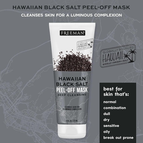 Freeman Exotic Blends Facial Mask 4 Piece Set, Peel-Off & Jelly Masks, Cleansing, Pore-Clearing & Hydrating Facial Masks, For All Skin Types, Incl...