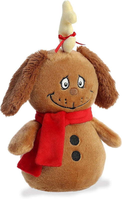 Aurora® Whimsical Dr. Seuss™ Max Snowman Stuffed Animal - Magical Storytelling - Officially Licensed - Brown 8 Inches...