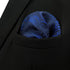 S&W SHLAX&WING Navy Pocket Square for Suit Silk Handkerchief XL...