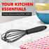 Chef Craft Premium Silicone Wire Cooking Whisk, 10.5 inch, Black...