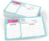 321Done Small 3x5 Recipe Cards (Set of 50) - Mason Jar - Thick Double Sided Premium Card Stock - Made in USA - Rustic Pink and Teal, Notes From...