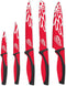 NHL 5-Piece Kitchen Knife Set - Includes Chef, Bread, Carving, Utility & Paring Knives - Durable & Dishwasher Safe - Ideal Gift for Sports Fans...