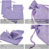 20pcs Burlap Bags with Drawstring 3.9 x 5.5 inch, Linen Gift Bags Jewelry Pouches Sachets for Christmas Wedding Party Favor (Light Purple)...