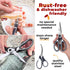 Kitchen Shears by Gidli - Liftime Replacement Warranty* - Includes Seafood Scissors As a Bonus - Heavy Duty Utility Stainless Steel All Purpose Ul...