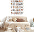 BIZYAC Hanging Photo Display Room Wall Decor - Sculptural Picture Frames Collage - 5 Strings with 30 Clips - 3M Self Adhesive Hooks - No Holes Dri...